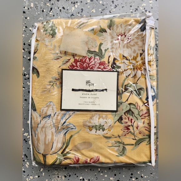 POTTERY BARN ELODIE Full Queen Duvet Cottagecore 82 X 84